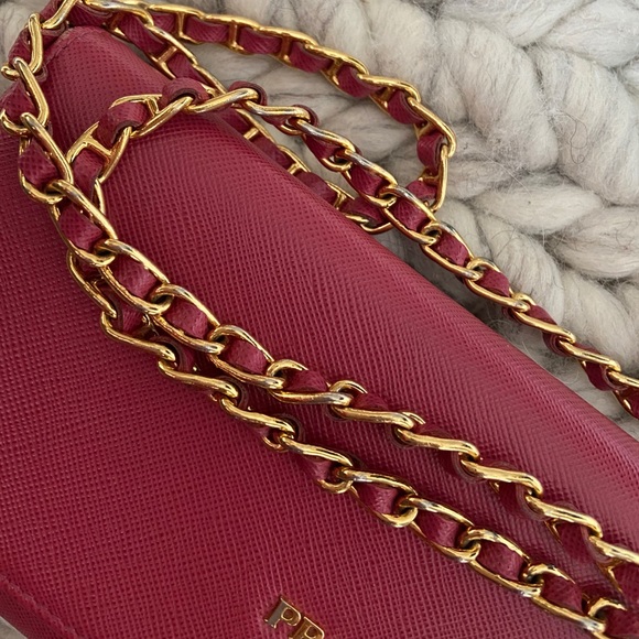 SOLD Prada Saffiano Wallet on Chain - Picture 8 of 10